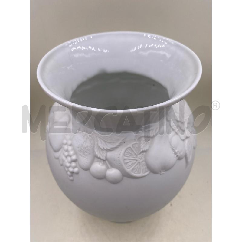 VASO BAVARIA BIANCO LAVORATO RILIEVO FRUTTA  | Mercatino dell'Usato Roma casalotti 2