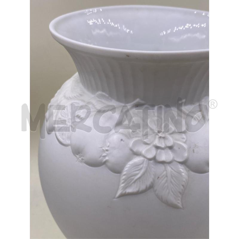 VASO BAVARIA BIANCO LAVORATO RILIEVO FRUTTA  | Mercatino dell'Usato Roma casalotti 4