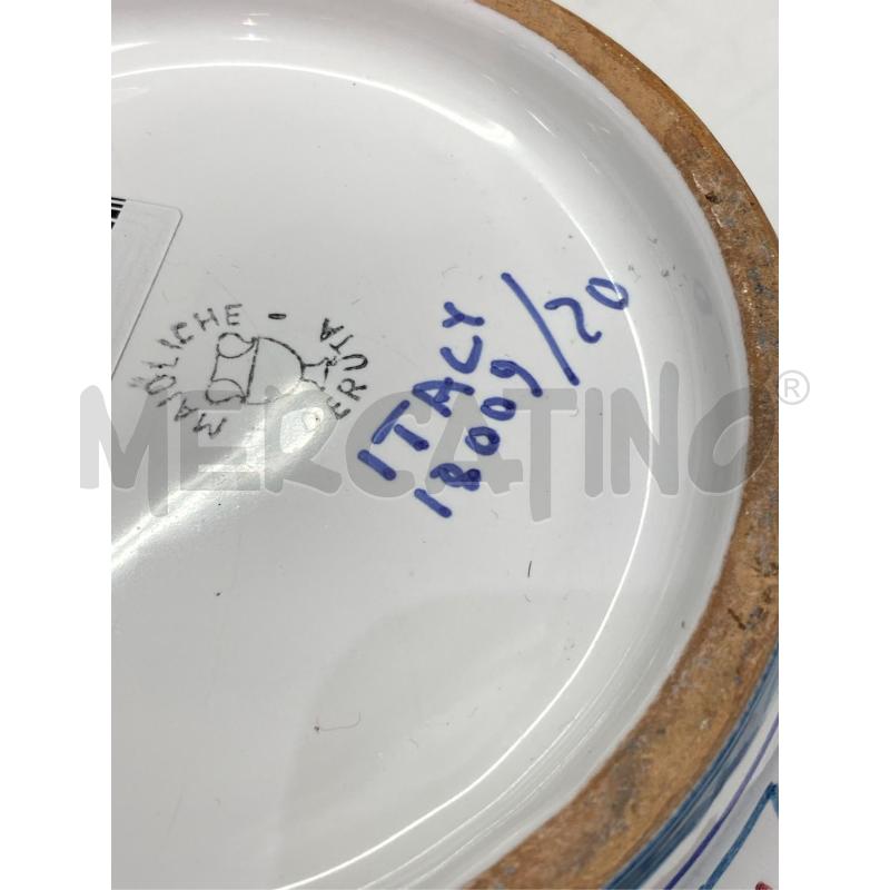 VASO BIANCO BLU DRAGO DERUTA  | Mercatino dell'Usato Roma casalotti 4