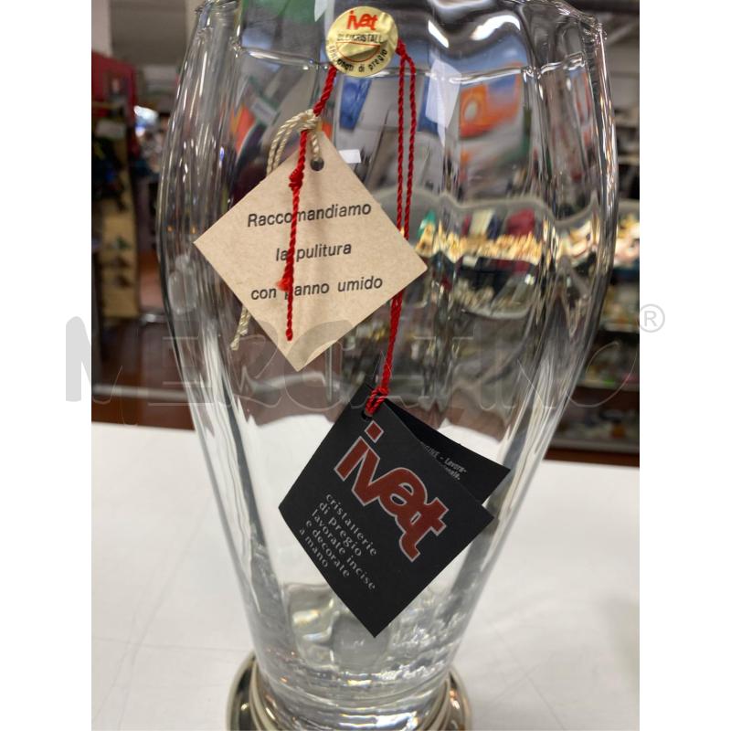 VASO IN CRISTALLO BASE SILVER | Mercatino dell'Usato Roma casalotti 4