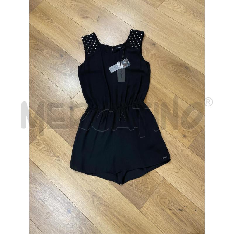 VESTITO/TUTINA PEPE NERO BORCHIETTE DONNA  | Mercatino dell'Usato Roma casalotti 1