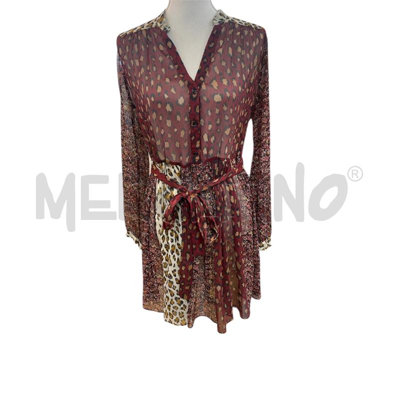 VESTITO TWINSET BORDEAUX FANTASIA DONNA  | Mercatino dell'Usato Roma casalotti 1