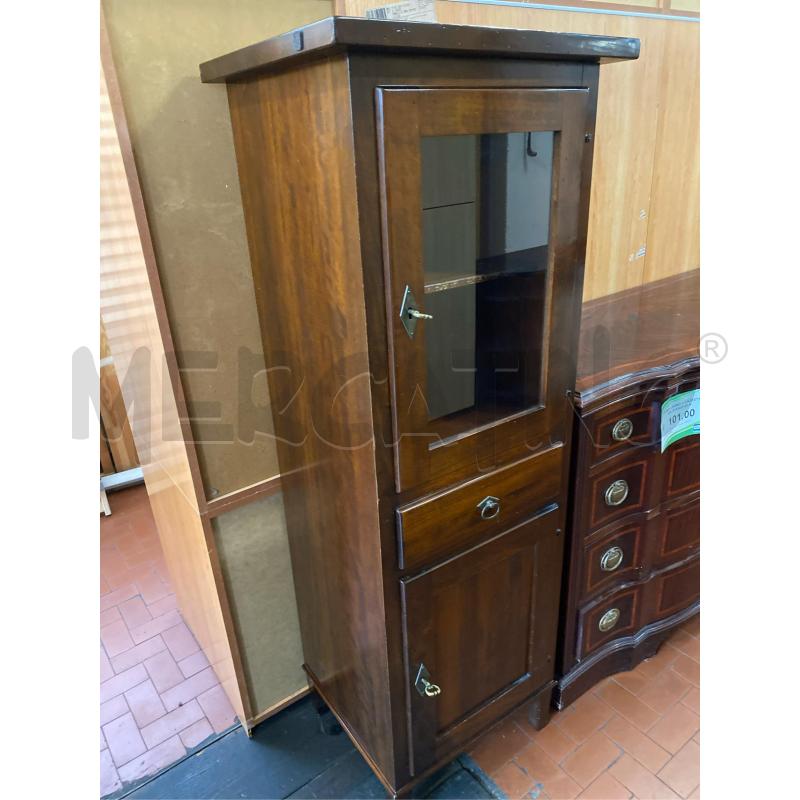 VETRINETTA SCURA IN LEGNO CM. 55X45X150 H  | Mercatino dell'Usato Roma casalotti 4