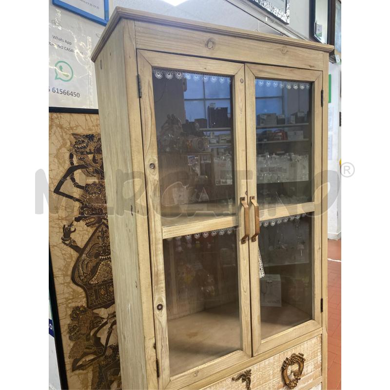 VETRINETTA STILE COUNTRY VINTAGE CM 70X35X153H | Mercatino dell'Usato Roma casalotti 3