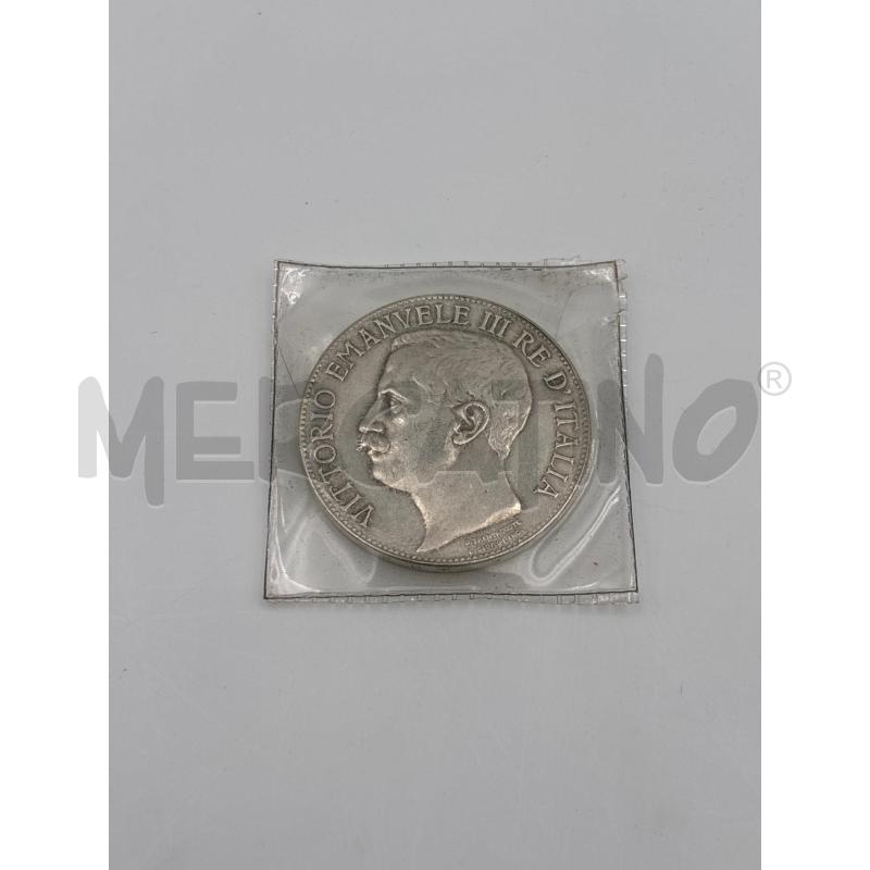 5 LIRE 1911 VITTORIO EMANUELE III CINQUANTENARIO | Mercatino dell'Usato Roma torrevecchia 1