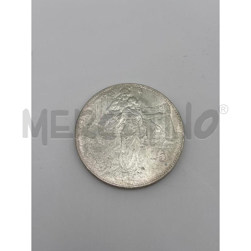 5 LIRE 1911 VITTORIO EMANUELE III CINQUANTENARIO | Mercatino dell'Usato Roma torrevecchia 2