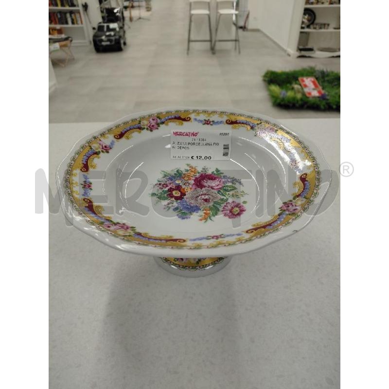 ALZATA PORCELLANA FIORI DEPOS | Mercatino dell'Usato Roma torrevecchia 2