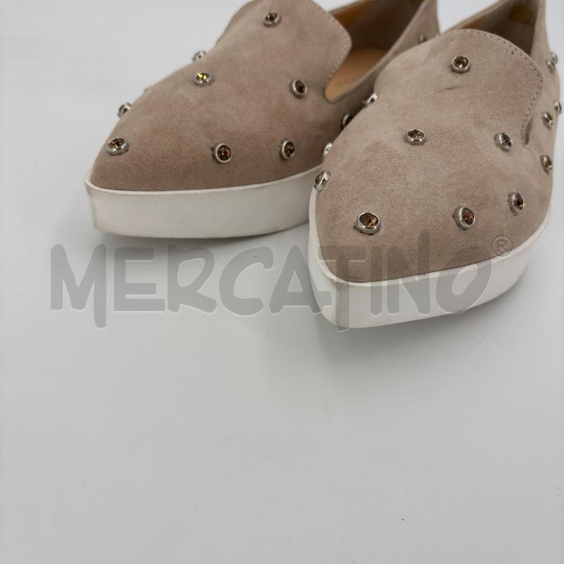 BALLERINA APEPAZZA BEIGE STRASS MARRONI | Mercatino dell'Usato Roma torrevecchia 3