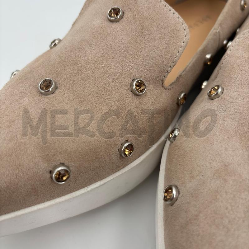 BALLERINA APEPAZZA BEIGE STRASS MARRONI | Mercatino dell'Usato Roma torrevecchia 5