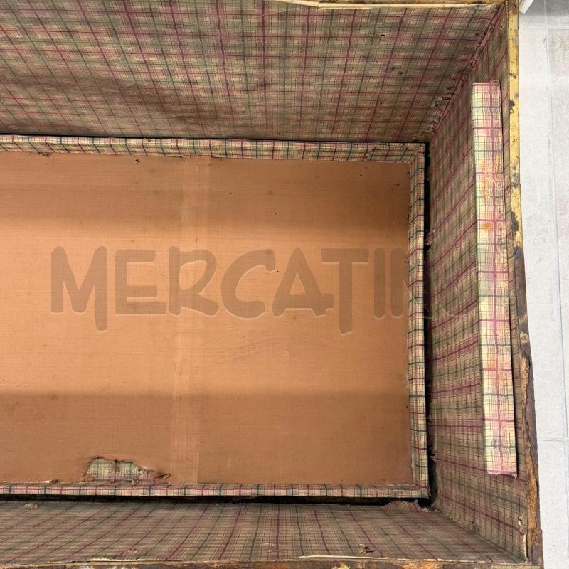 BAULE VECCHIO ROSSO/NERO 109X52X54 | Mercatino dell'Usato Roma torrevecchia 5