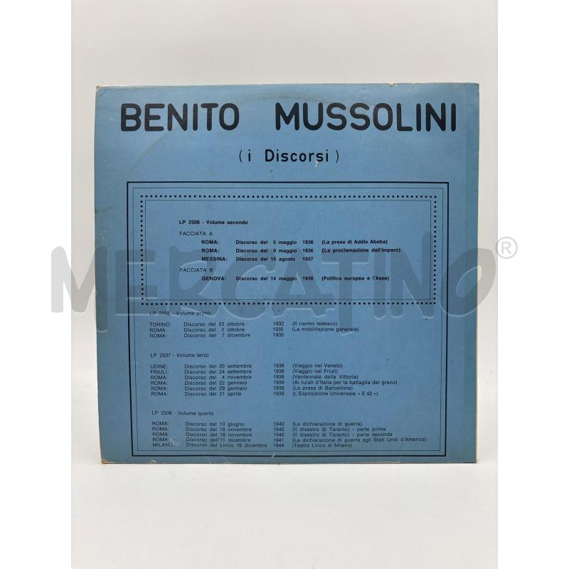 BENITO MUSSOLINI I DISCORSI 2 | Mercatino dell'Usato Roma torrevecchia 2