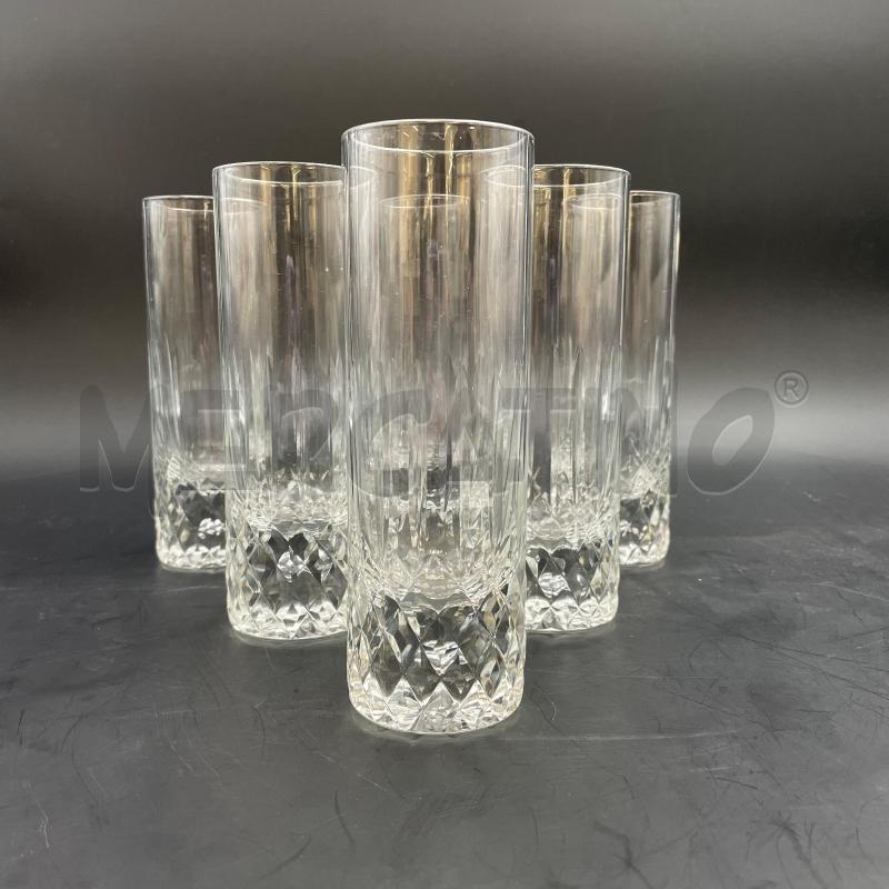 BICCHIERI CRISTALLO  PZ.6 BASE ROMBI | Mercatino dell'Usato Roma torrevecchia 1