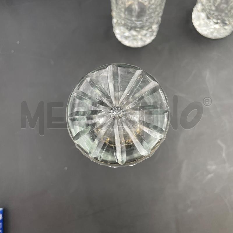 BICCHIERI CRISTALLO  PZ.6 BASE ROMBI | Mercatino dell'Usato Roma torrevecchia 3