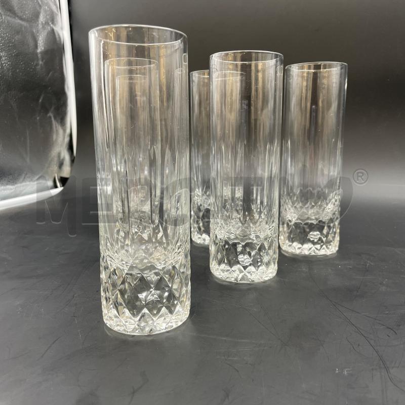 BICCHIERI CRISTALLO  PZ.6 BASE ROMBI | Mercatino dell'Usato Roma torrevecchia 4