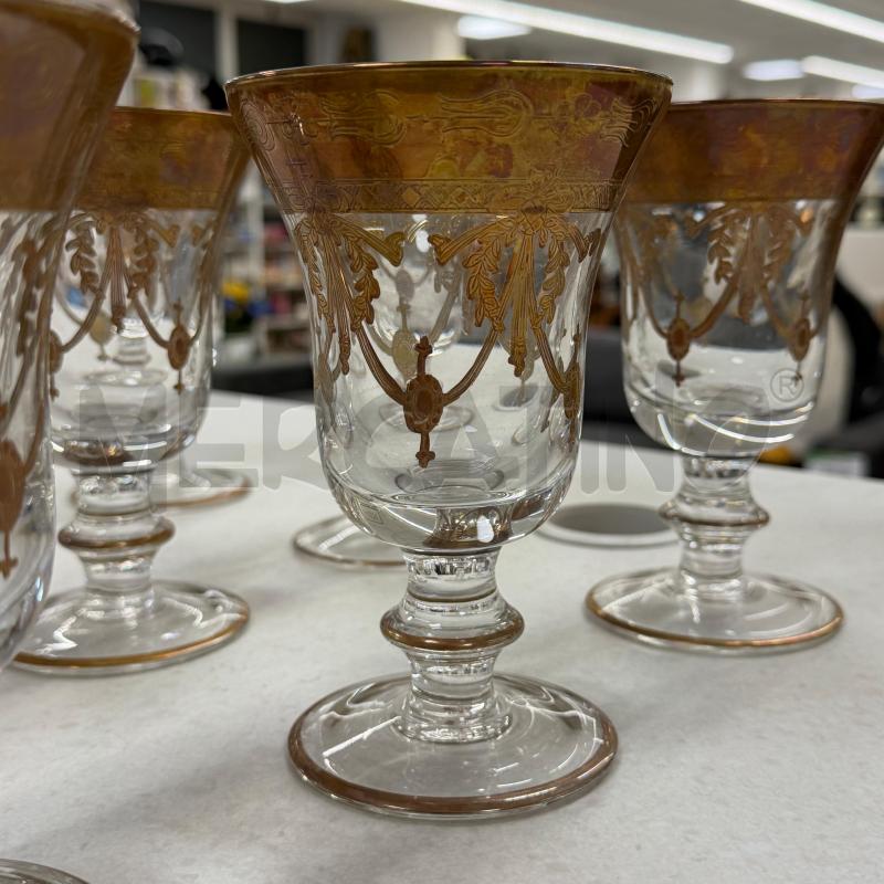 BICCHIERI VET PZ.11 DECORO DIPINTO ORO | Mercatino dell'Usato Roma torrevecchia 2