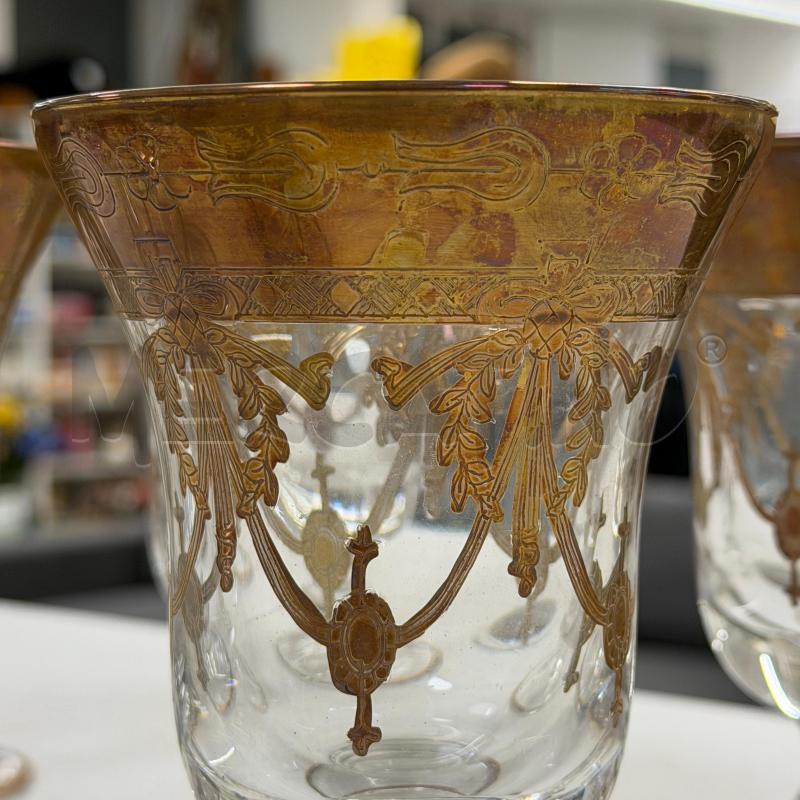 BICCHIERI VET PZ.11 DECORO DIPINTO ORO | Mercatino dell'Usato Roma torrevecchia 3