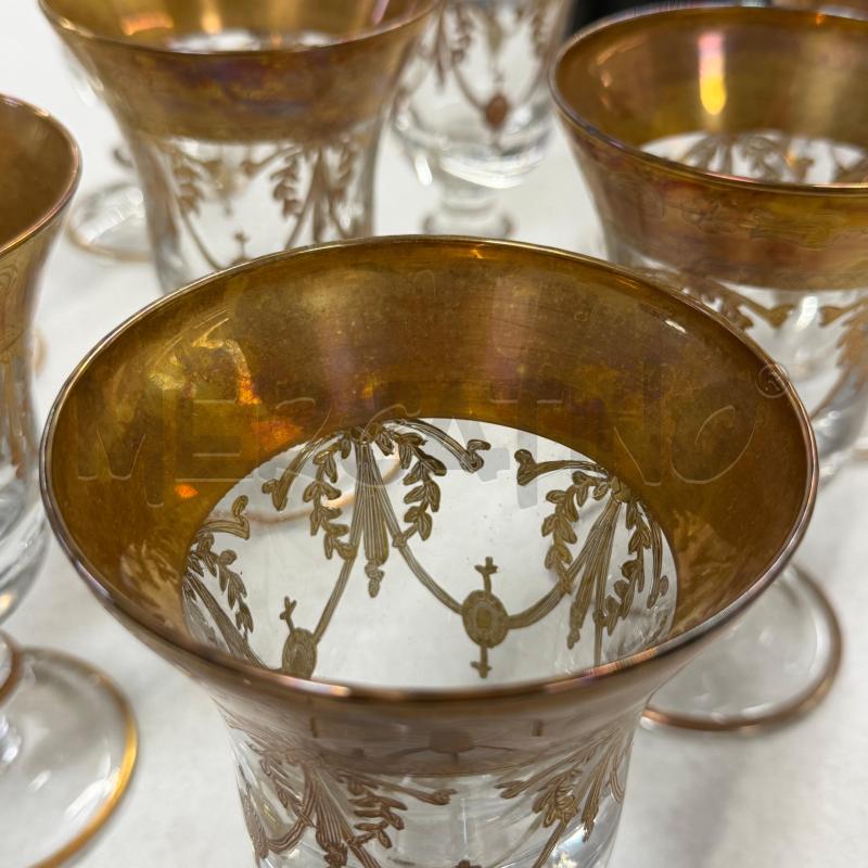 BICCHIERI VET PZ.11 DECORO DIPINTO ORO | Mercatino dell'Usato Roma torrevecchia 5