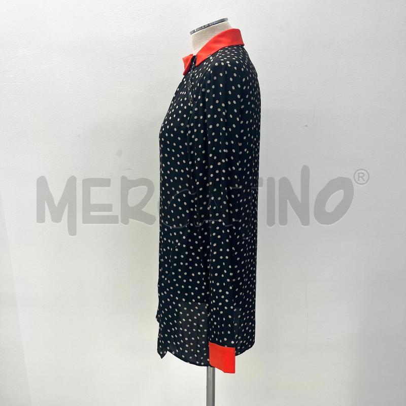 BLUSA COP COPINE NERA POIS BIANCHI COLLETTO ROSSO | Mercatino dell'Usato Roma torrevecchia 3