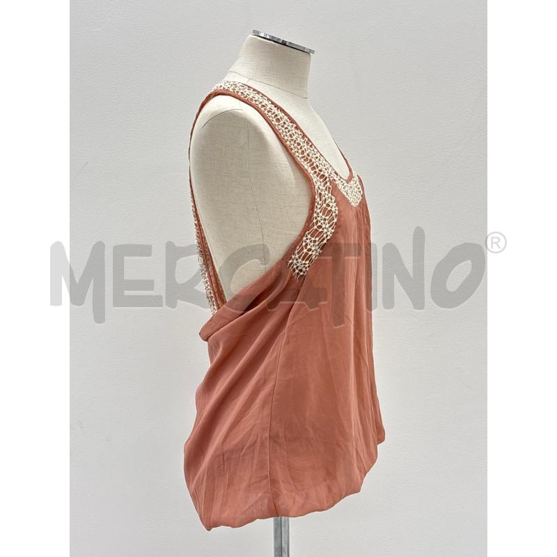 BLUSA DONNA ANNARITA N ROSA RICAMO BIANCO | Mercatino dell'Usato Roma torrevecchia 2