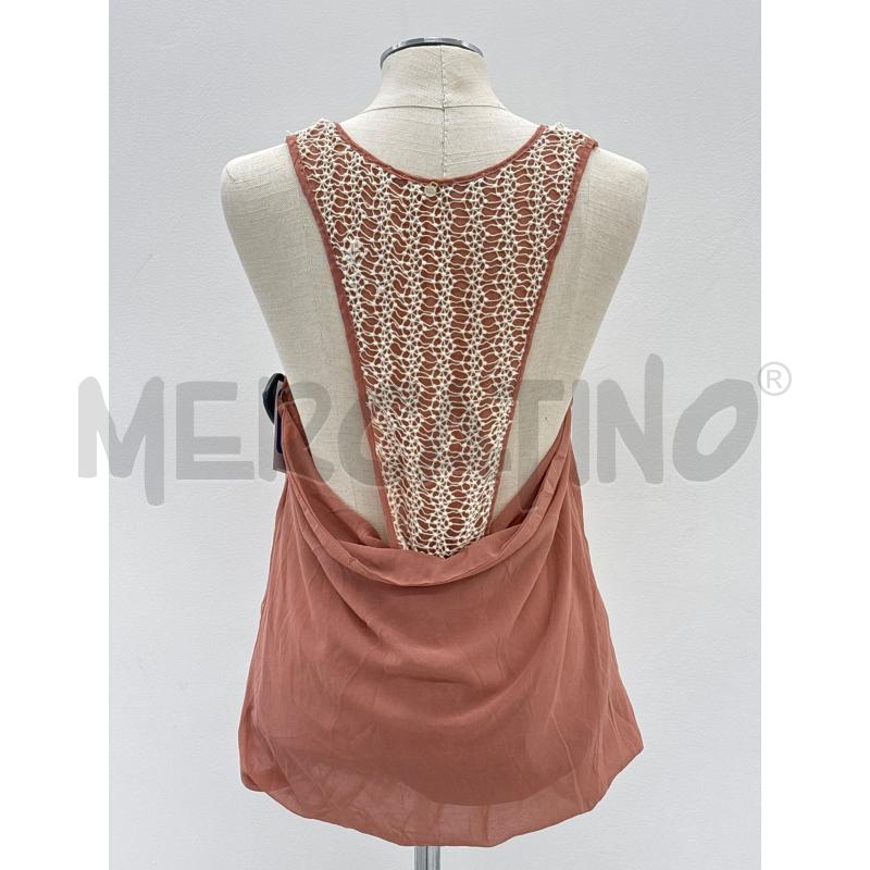 BLUSA DONNA ANNARITA N ROSA RICAMO BIANCO | Mercatino dell'Usato Roma torrevecchia 3