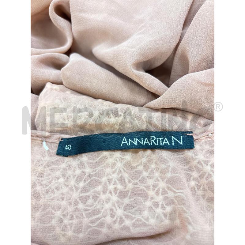 BLUSA DONNA ANNARITA N ROSA RICAMO BIANCO | Mercatino dell'Usato Roma torrevecchia 5