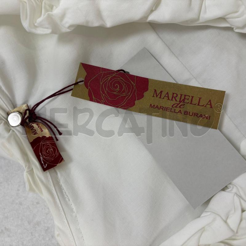 BLUSA D MARIELLA BURANI BIANCA LUNGA SCOLLO ARRICCIATO | Mercatino dell'Usato Roma torrevecchia 4