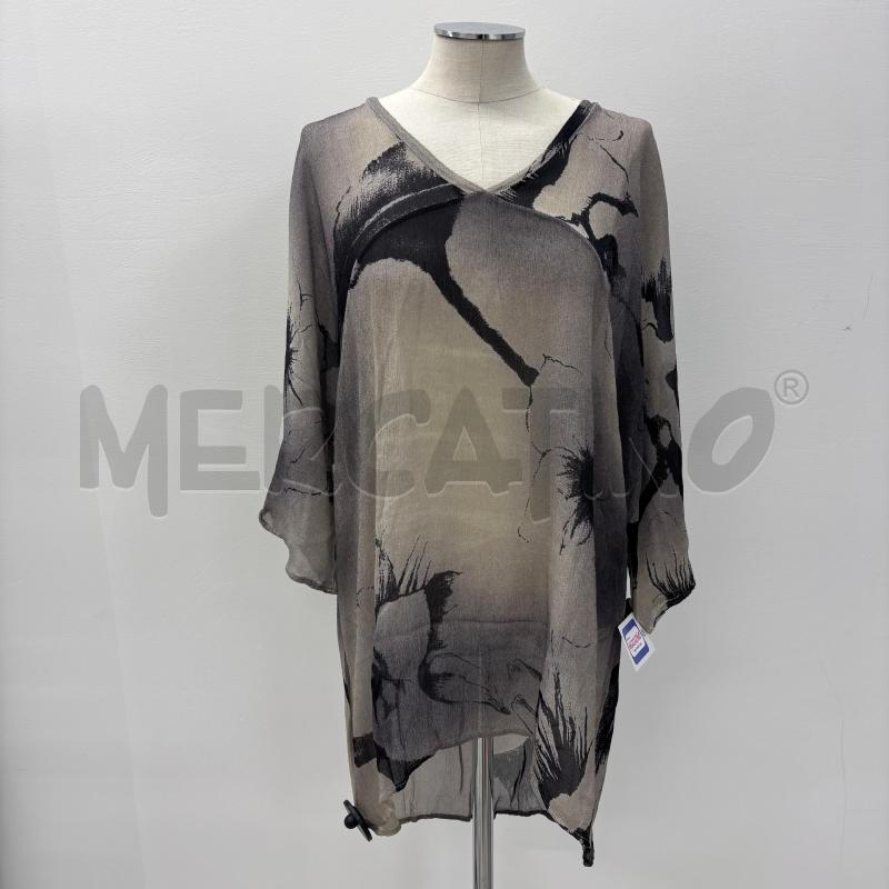 BLUSA D TRANSIT PAR SUCH GRIGIA FANTASIA NERA VARIO | Mercatino dell'Usato Roma torrevecchia 1