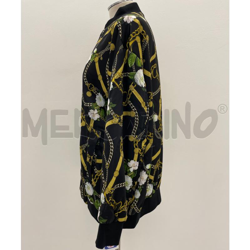 BOMBER LIUJO NERO MOTIVO CATENE FIORI | Mercatino dell'Usato Roma torrevecchia 2