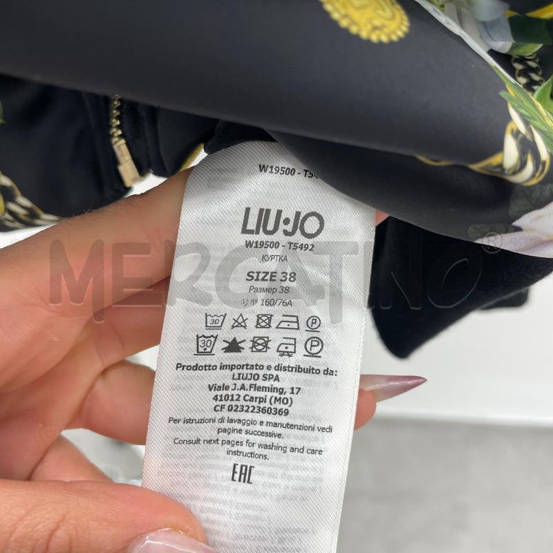 BOMBER LIUJO NERO MOTIVO CATENE FIORI | Mercatino dell'Usato Roma torrevecchia 4