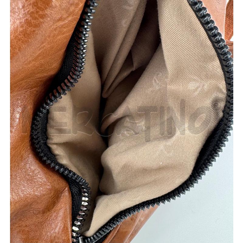 BORSA CARRERA PELLE NERA FIBIE MARRONI | Mercatino dell'Usato Roma torrevecchia 3