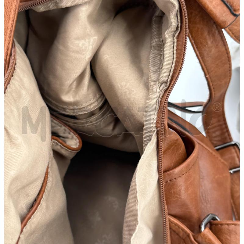 BORSA CARRERA PELLE NERA FIBIE MARRONI | Mercatino dell'Usato Roma torrevecchia 4