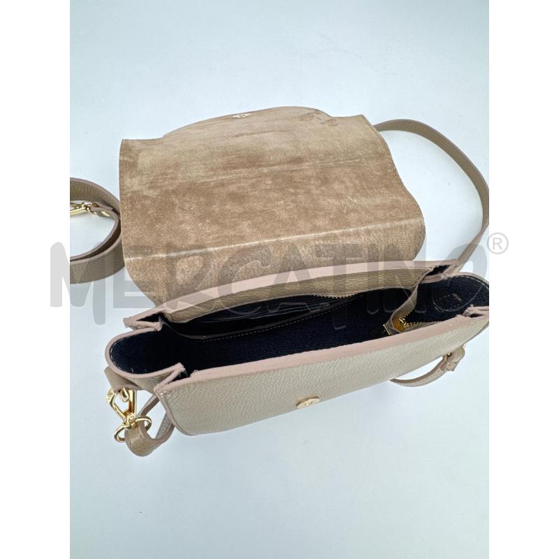BORSA D ABACO BEIGE PELLE STAMPA COCCO | Mercatino dell'Usato Roma torrevecchia 3
