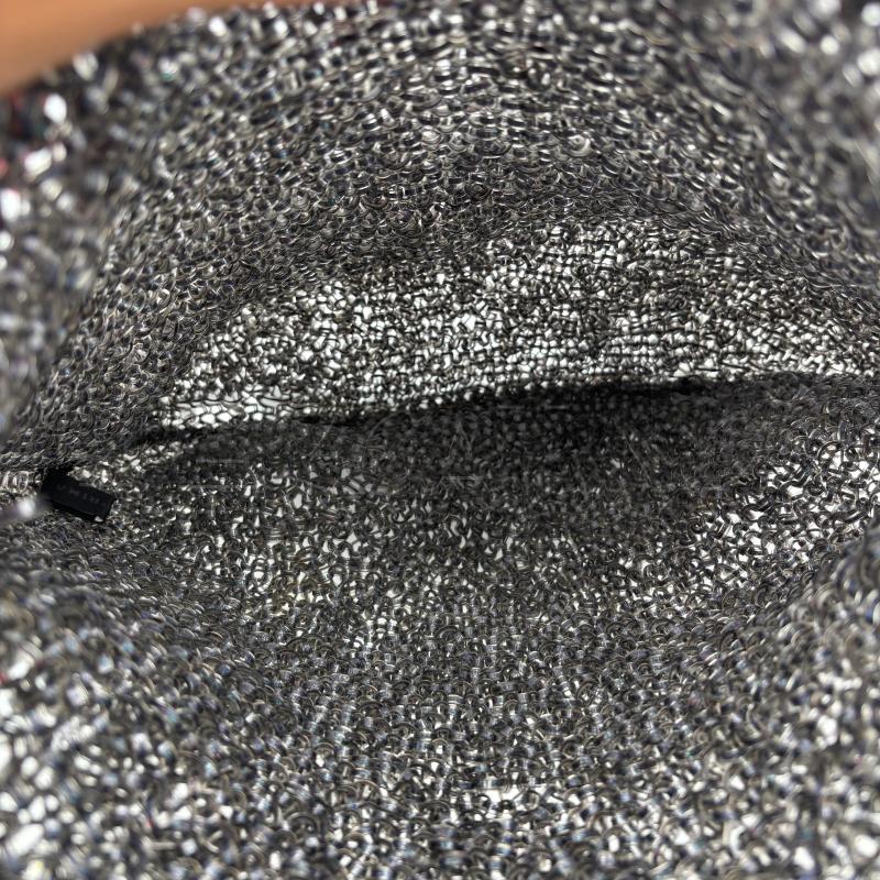 BORSA D ANTEPRIMA  INTRECCIO PALSTICA RICICLATA GRIGIA  | Mercatino dell'Usato Roma torrevecchia 3