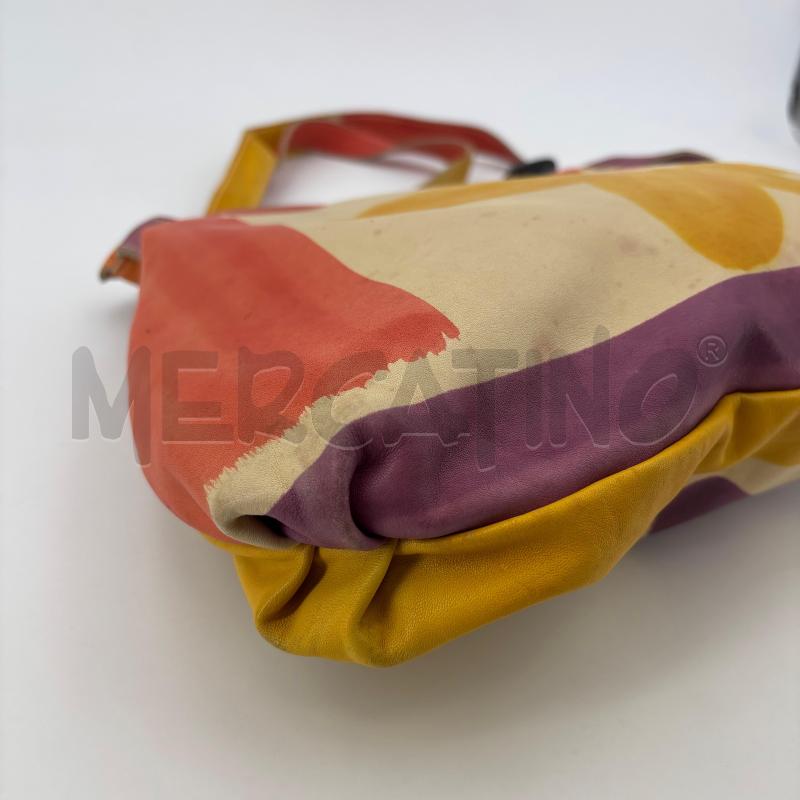 BORSA D ASTORE PELLE FIORE VIOLA | Mercatino dell'Usato Roma torrevecchia 4