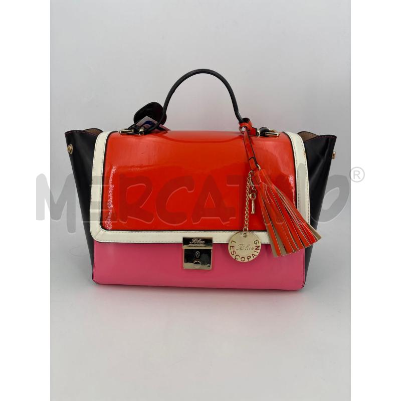 BORSA D BLUE LES COPAINS ARANCIONE ROSA | Mercatino dell'Usato Roma torrevecchia 1