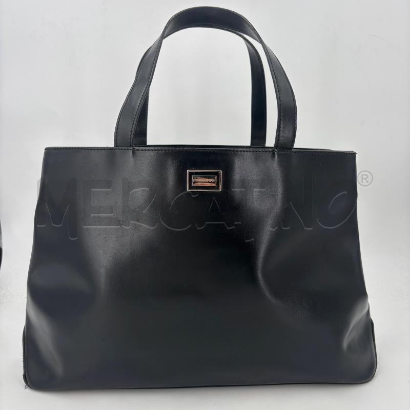 BORSA D BURBERRY NERA PELLE INT CHECK | Mercatino dell'Usato Roma torrevecchia 1