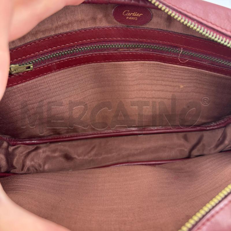 BORSA D CARTIER SCAMO BORDEAUX   | Mercatino dell'Usato Roma torrevecchia 4