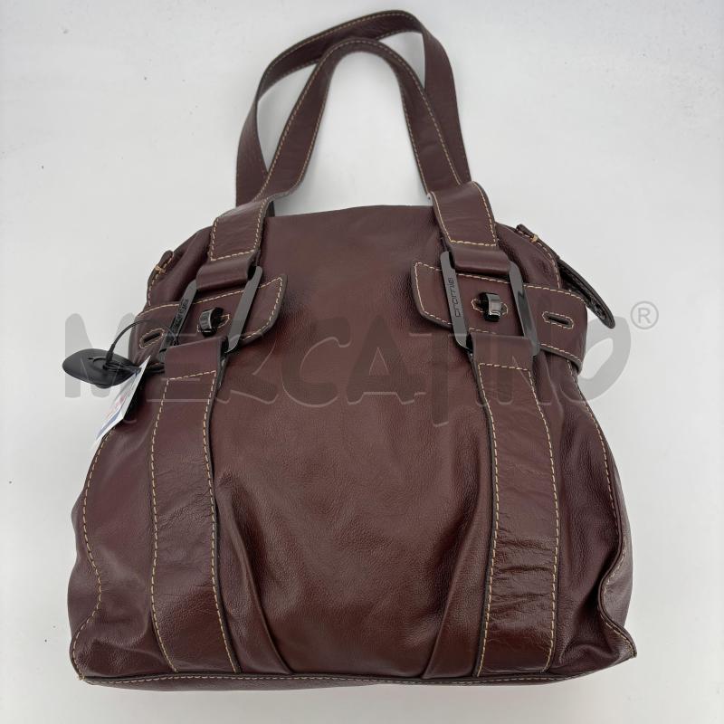 BORSA D CROMIA MARRONE GENUINE LEATHER | Mercatino dell'Usato Roma torrevecchia 1