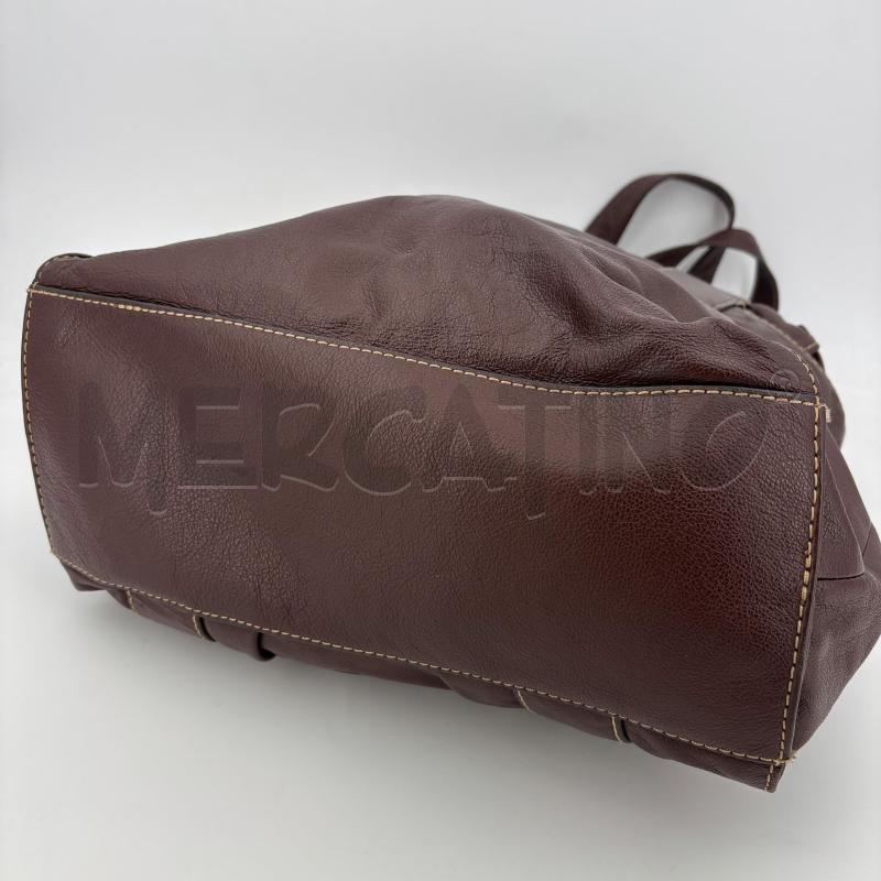 BORSA D CROMIA MARRONE GENUINE LEATHER | Mercatino dell'Usato Roma torrevecchia 3