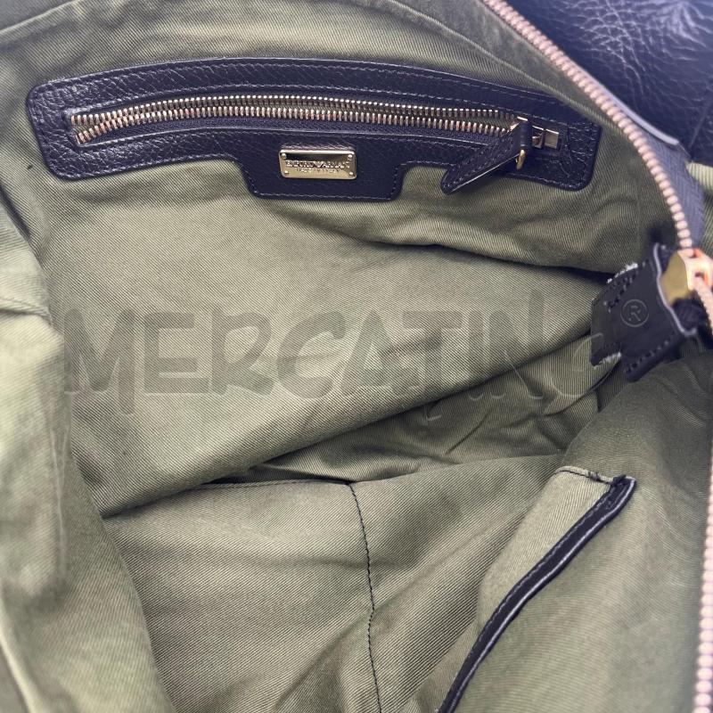 BORSA D EMPORIO ARMANI PELLE NERA GRANDE | Mercatino dell'Usato Roma torrevecchia 4
