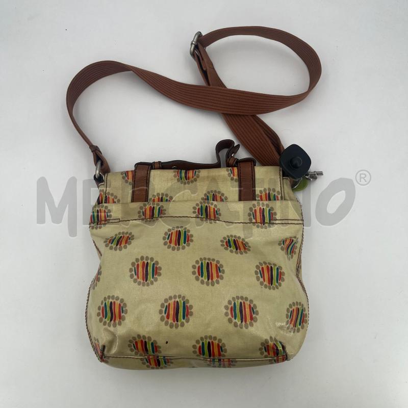 BORSA D FOSSIL BEIGE CINGHIE MARRONI  | Mercatino dell'Usato Roma torrevecchia 2
