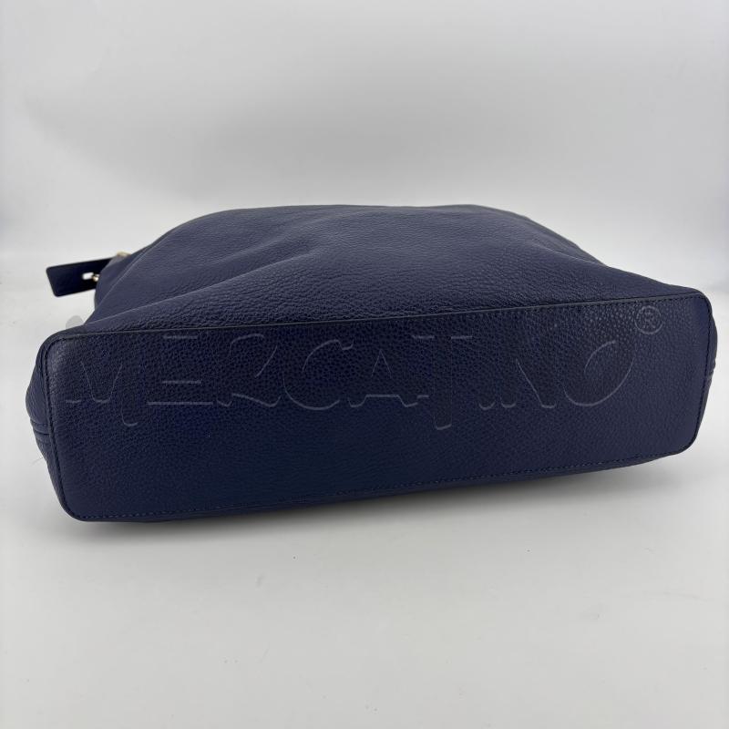 BORSA D FURLA BLU PELLE TRACOLLA DETTAGLI DORATI | Mercatino dell'Usato Roma torrevecchia 3