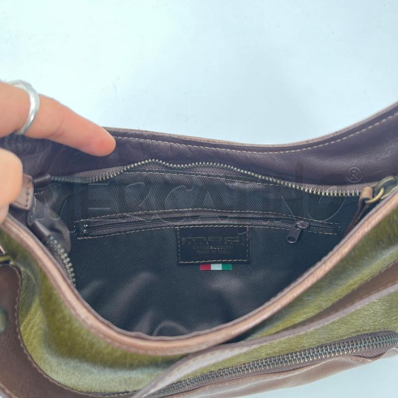 BORSA D MADI MARRONE PELLE CAVALLINO VERDE | Mercatino dell'Usato Roma torrevecchia 4