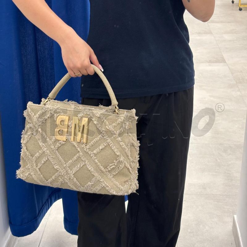 BORSA D MIA BAG BEIGE TESSUTO TRAPUNTATA | Mercatino dell'Usato Roma torrevecchia 5