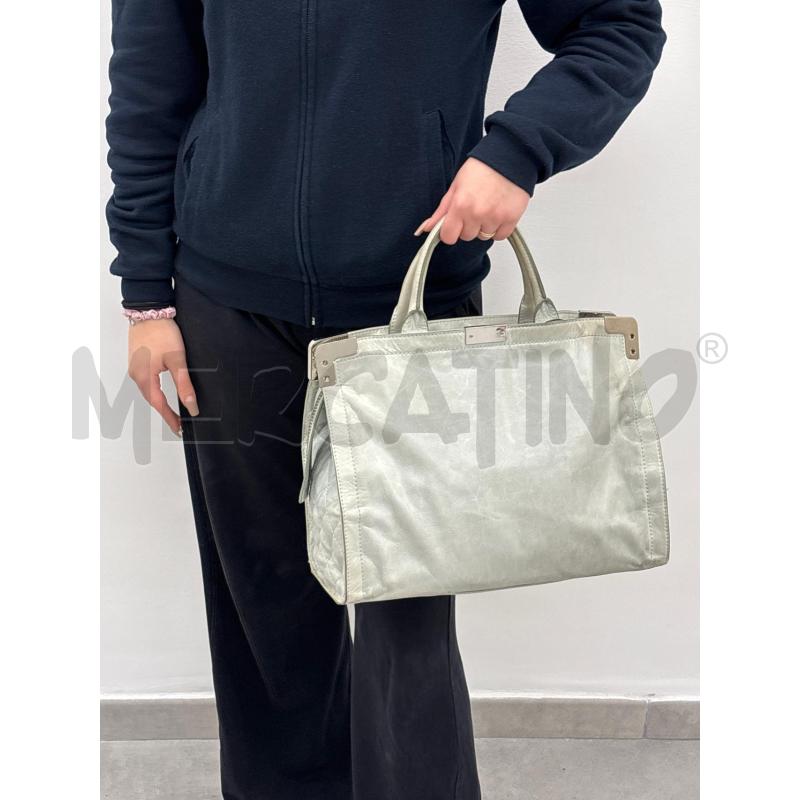 BORSA D PINKO VERDE MENTA PELLE | Mercatino dell'Usato Roma torrevecchia 5