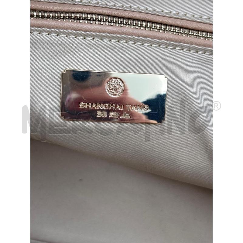 BORSA D SHANGHAI TANG BEIGE GRIGIA | Mercatino dell'Usato Roma torrevecchia 5