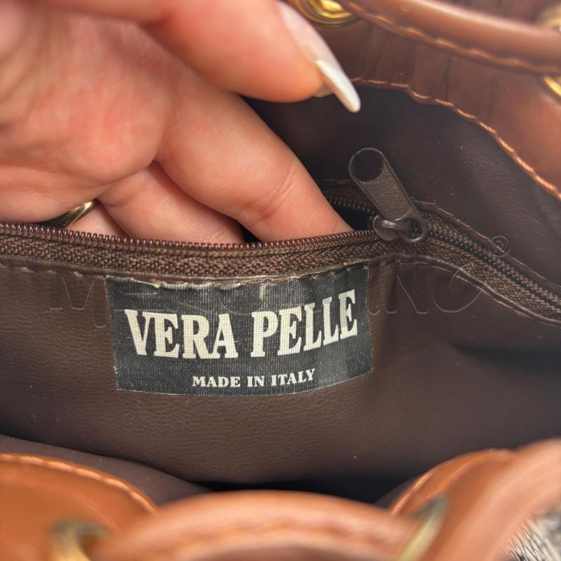 BORSA D VERA PELLE MARRONE PITO | Mercatino dell'Usato Roma torrevecchia 5