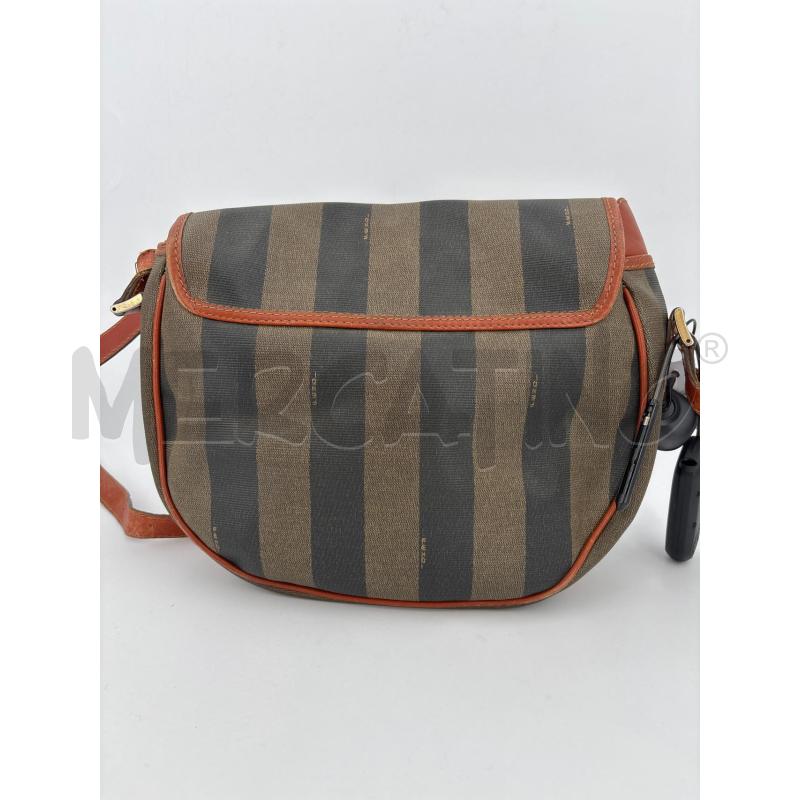 BORSA FENDI VINTAGE BANDE NERE E MARRONI  | Mercatino dell'Usato Roma torrevecchia 3