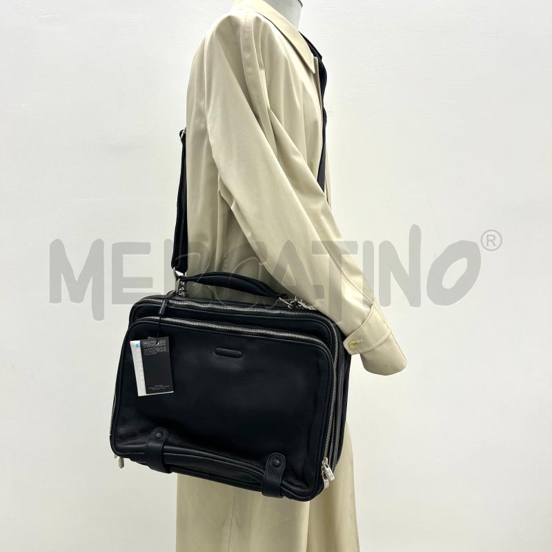 BORSA PIQUADRO PELLE NERA ZIP | Mercatino dell'Usato Roma torrevecchia 5