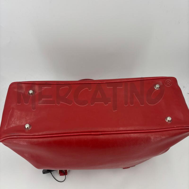 BORSONE MOSCOW EXPO 70 PELLE ROSSO | Mercatino dell'Usato Roma torrevecchia 3